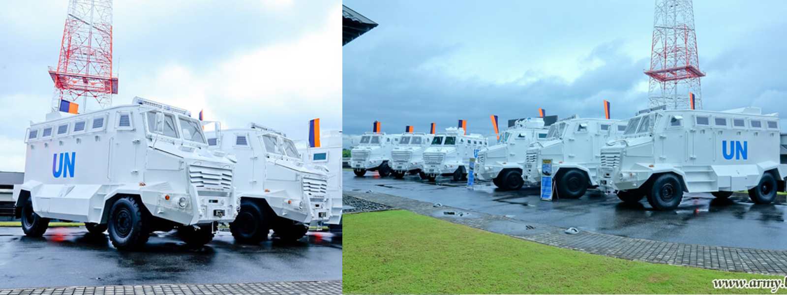 Army delivers APCs & Crowd Control Vehicles to STF